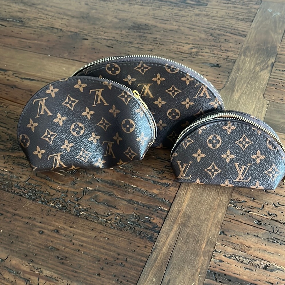 3 piece makeup bag set